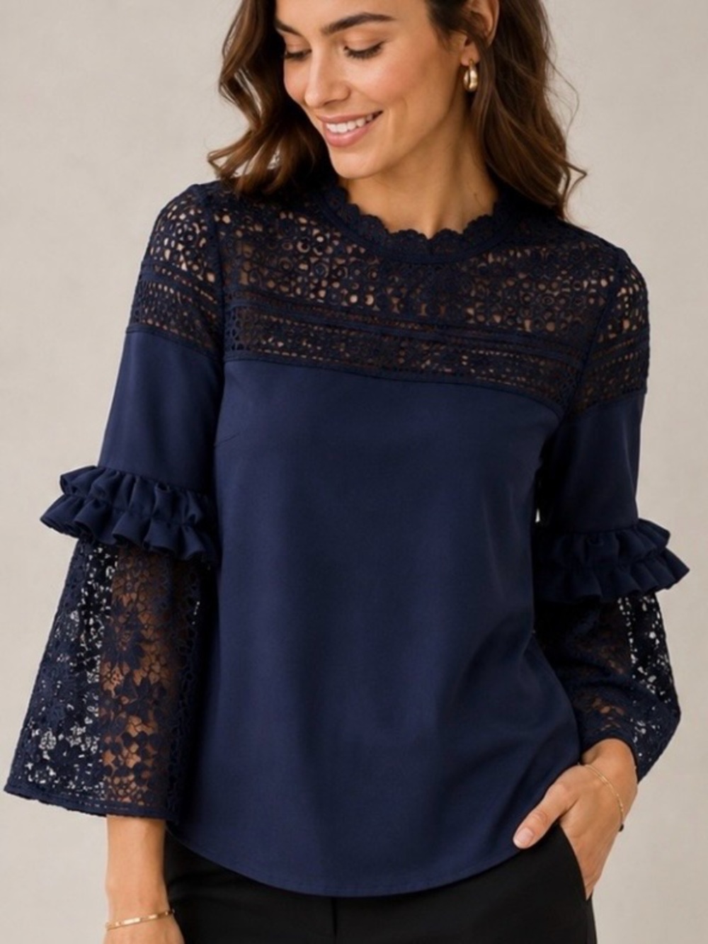 Ted Baker Bell sleeve top $245